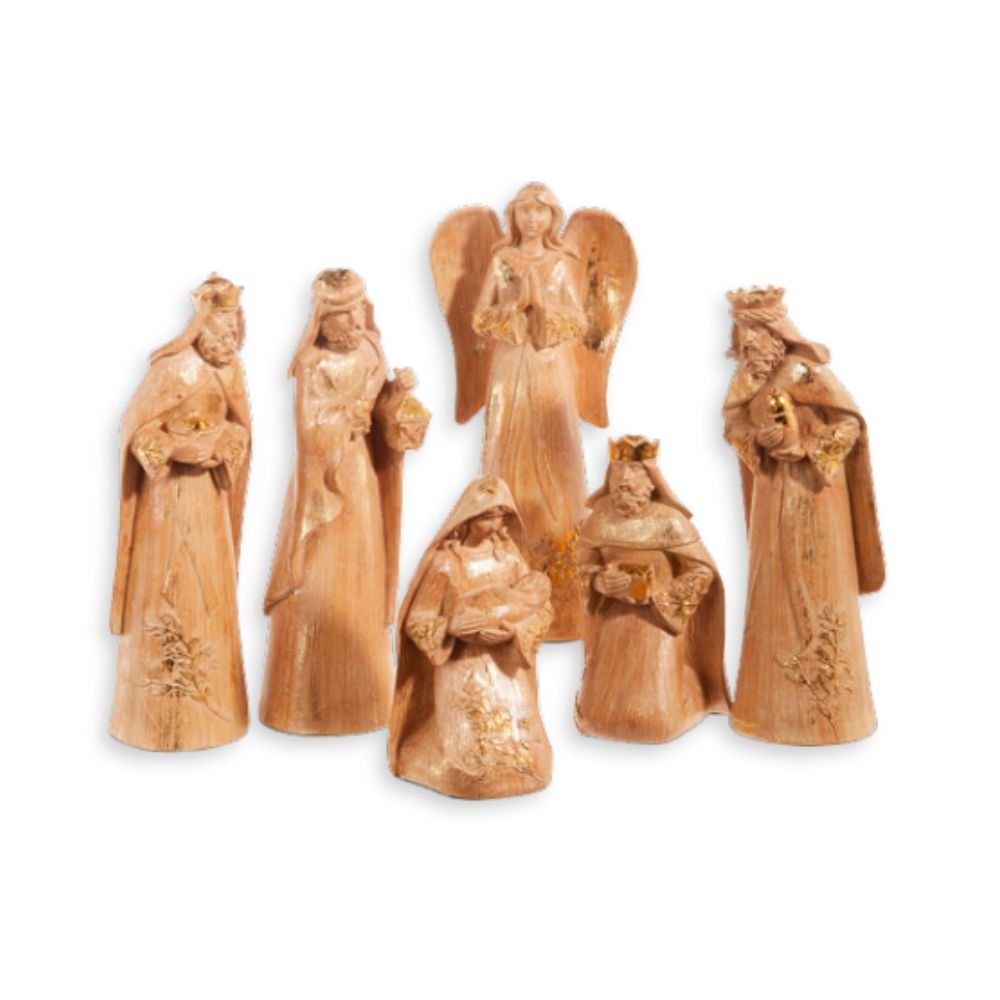 Gold Leaf Nativity - My Christmas