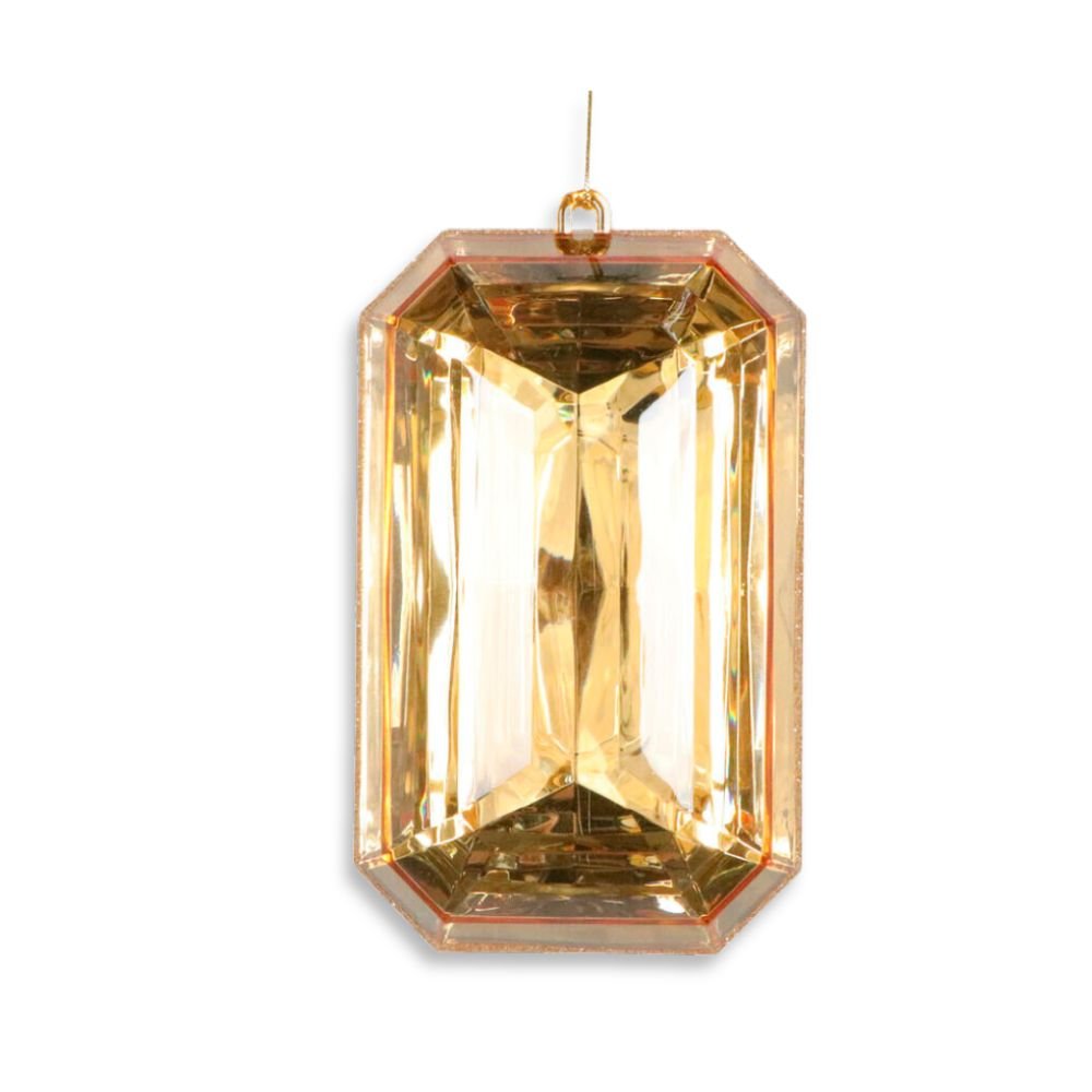 Gold Rectangle Jewel - My Christmas