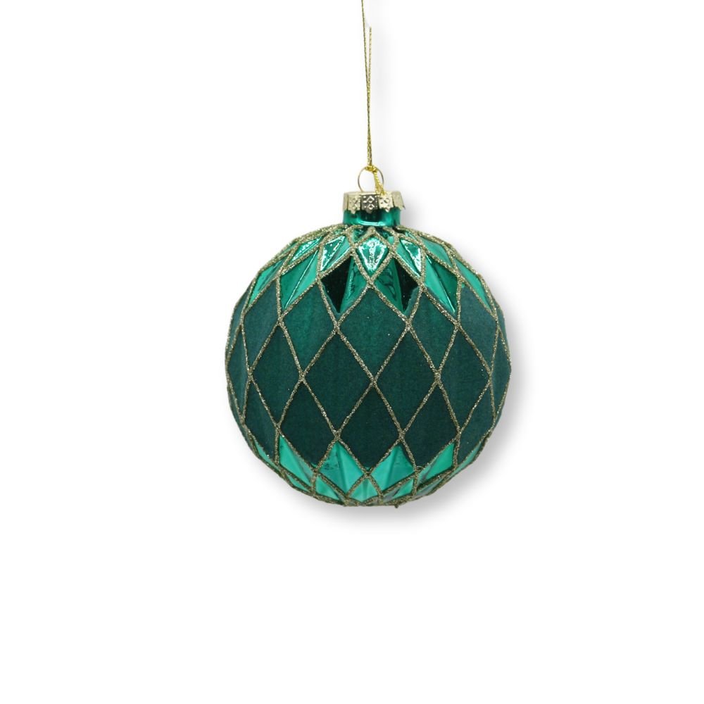 Green Glass Ball Ornament - My Christmas