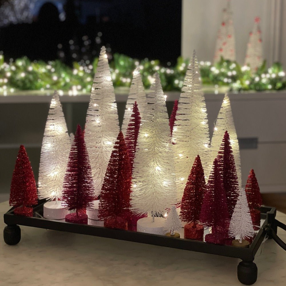 Hot Pink Glitter Tree Set - My Christmas