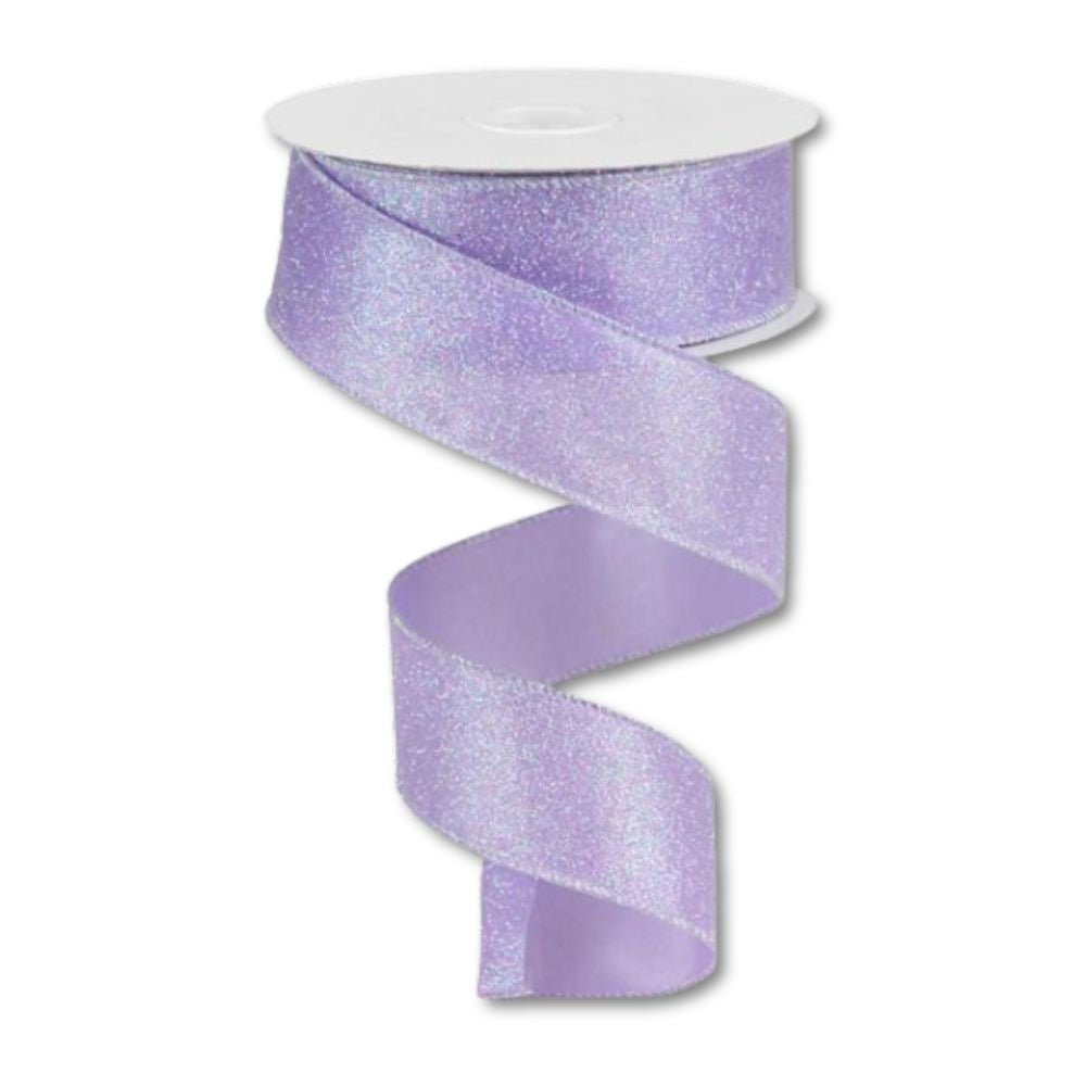 Iridescent Glitter Satin Ribbon, 9m - My Christmas