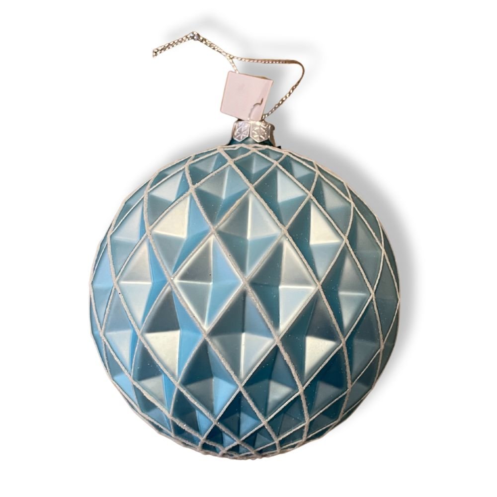 Light Blue Glass Ornament - My Christmas