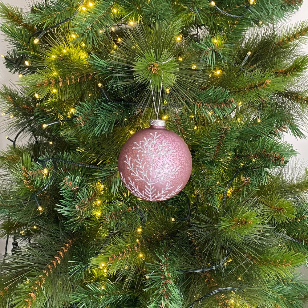 Lilac Glass Ball Ornament - My Christmas