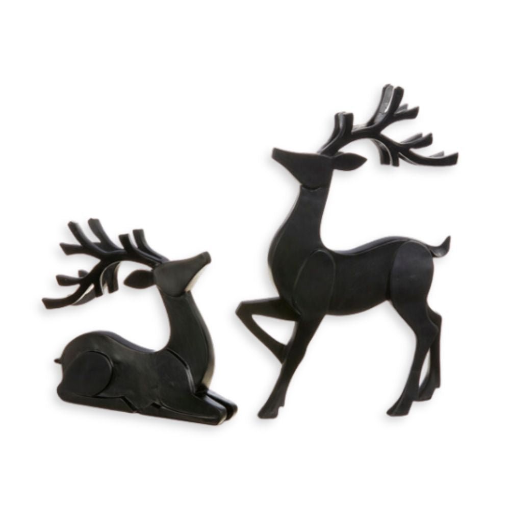 Matte Black Deer, Set of 2 - My Christmas