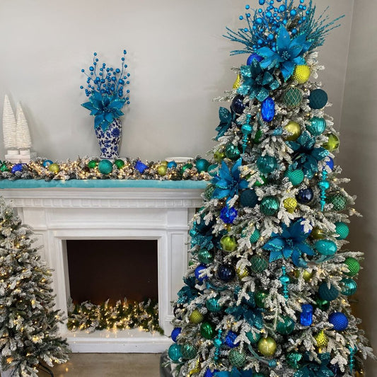 Matte Deep Teal Ornament - My Christmas