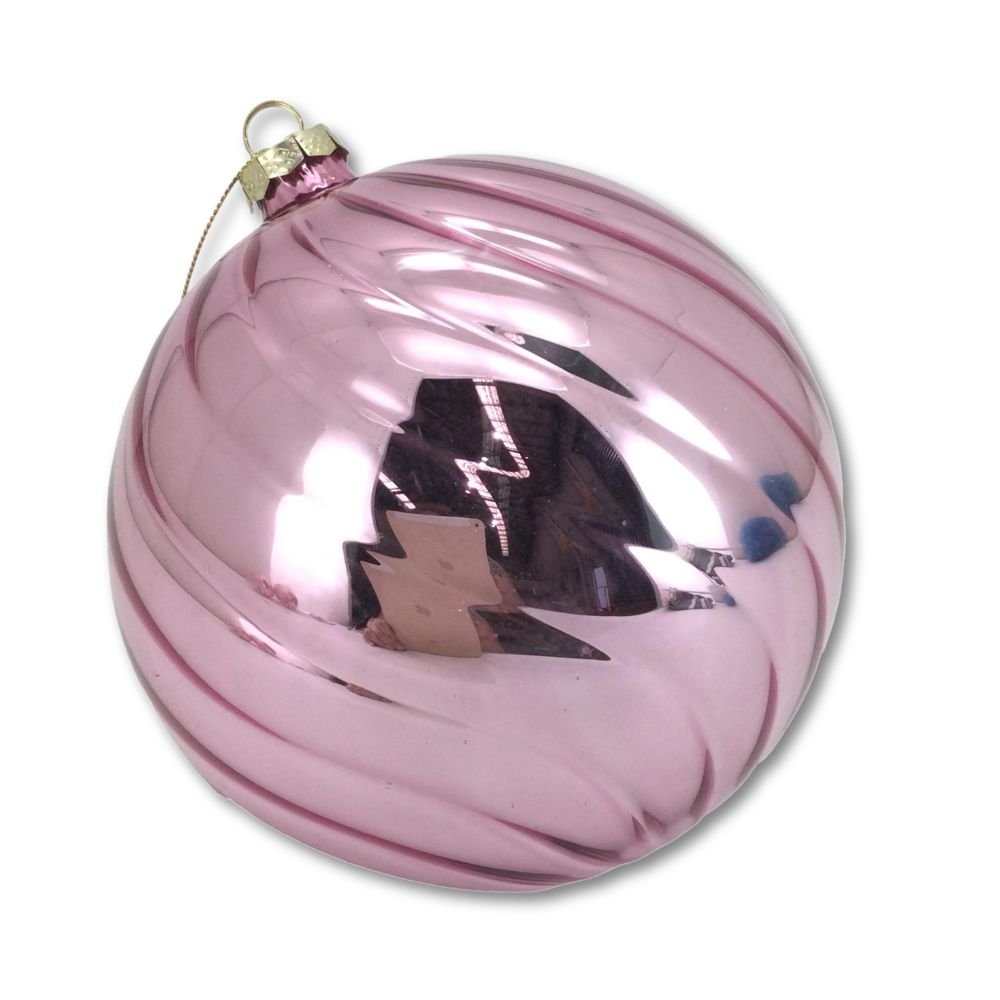 Metallic Pink Ball Ornament,15cm - My Christmas