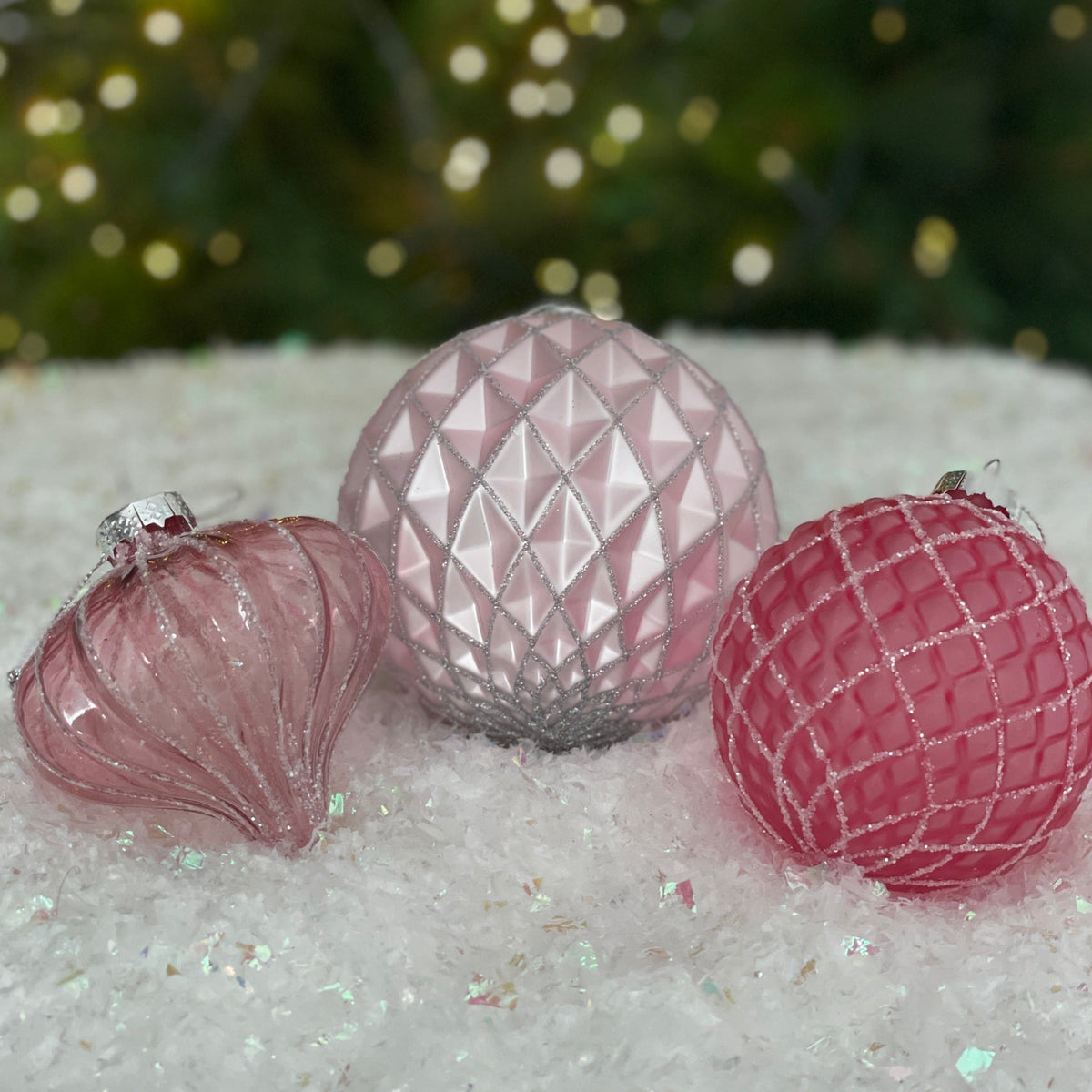 Pink Glass Ball Ornament - My Christmas