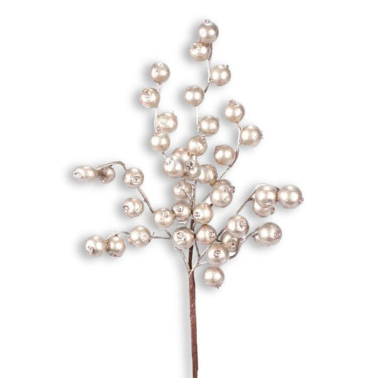 Platinum Crabapple Pick - My Christmas