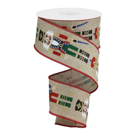 Red & Emerald Nutcracker Ribbon - My Christmas