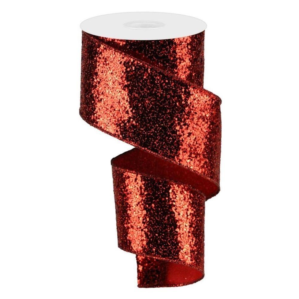 Red Glitter Ribbon - My Christmas