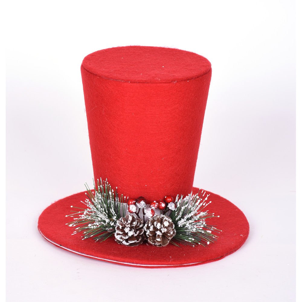 Red Top Hat Tree Topper - My Christmas