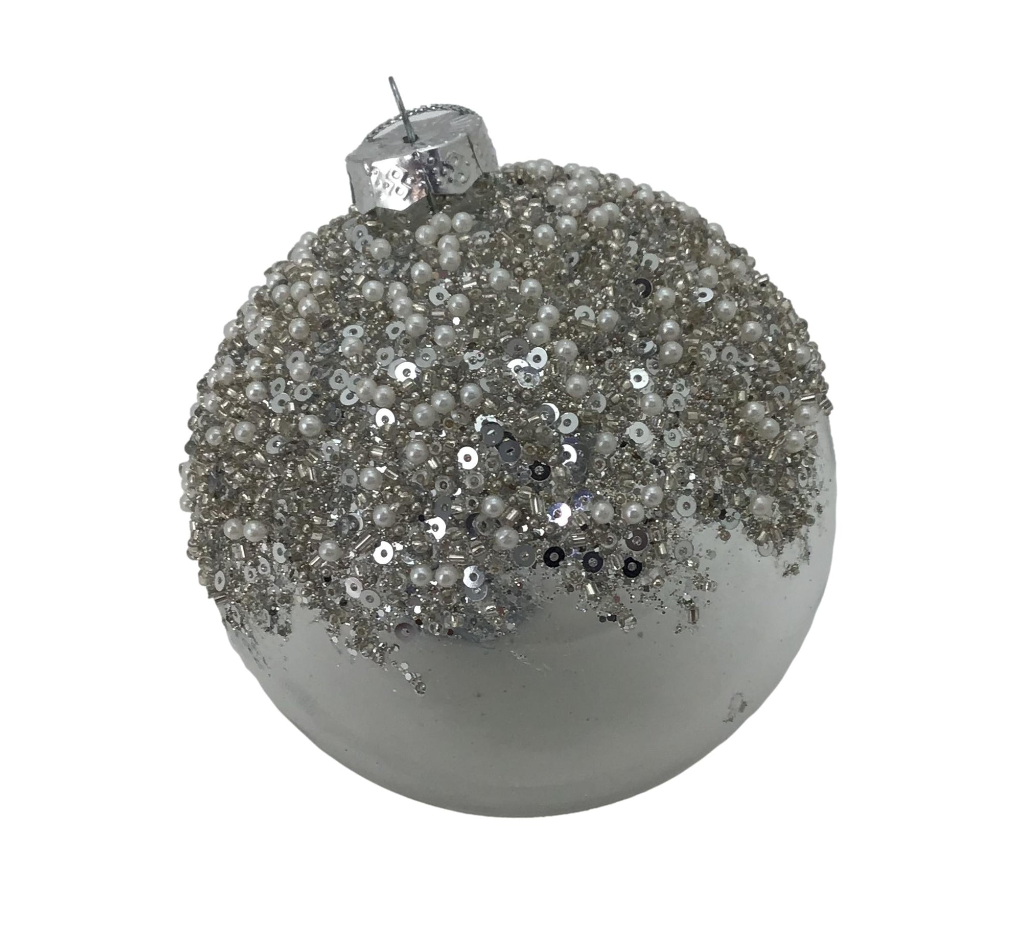 Silver Bauble, 10cm - My Christmas