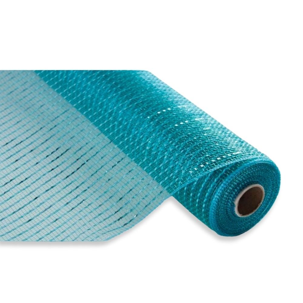 Teal Foil Mesh - My Christmas