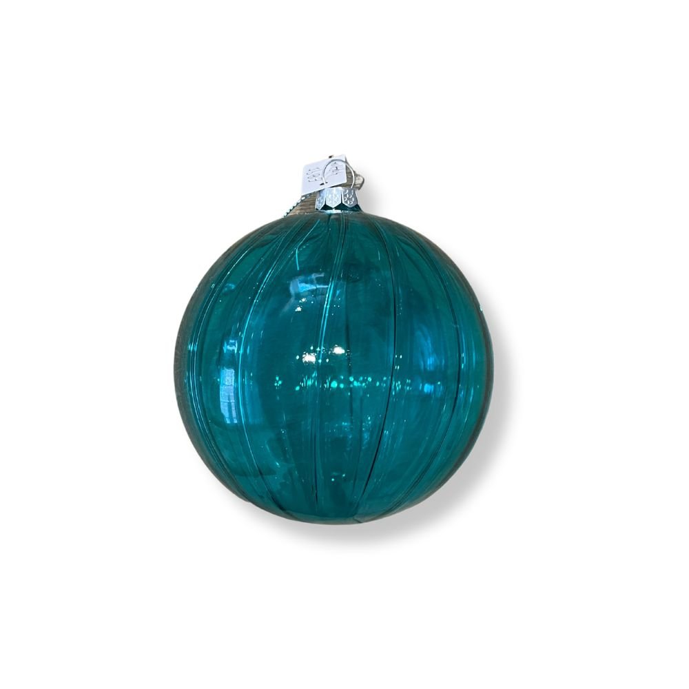Transparent Teal Ball Ornament - My Christmas