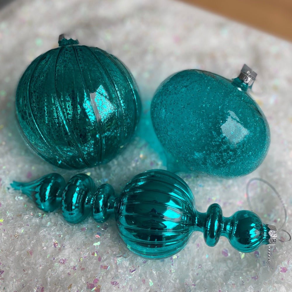 Turquoise Ball Ornament - My Christmas