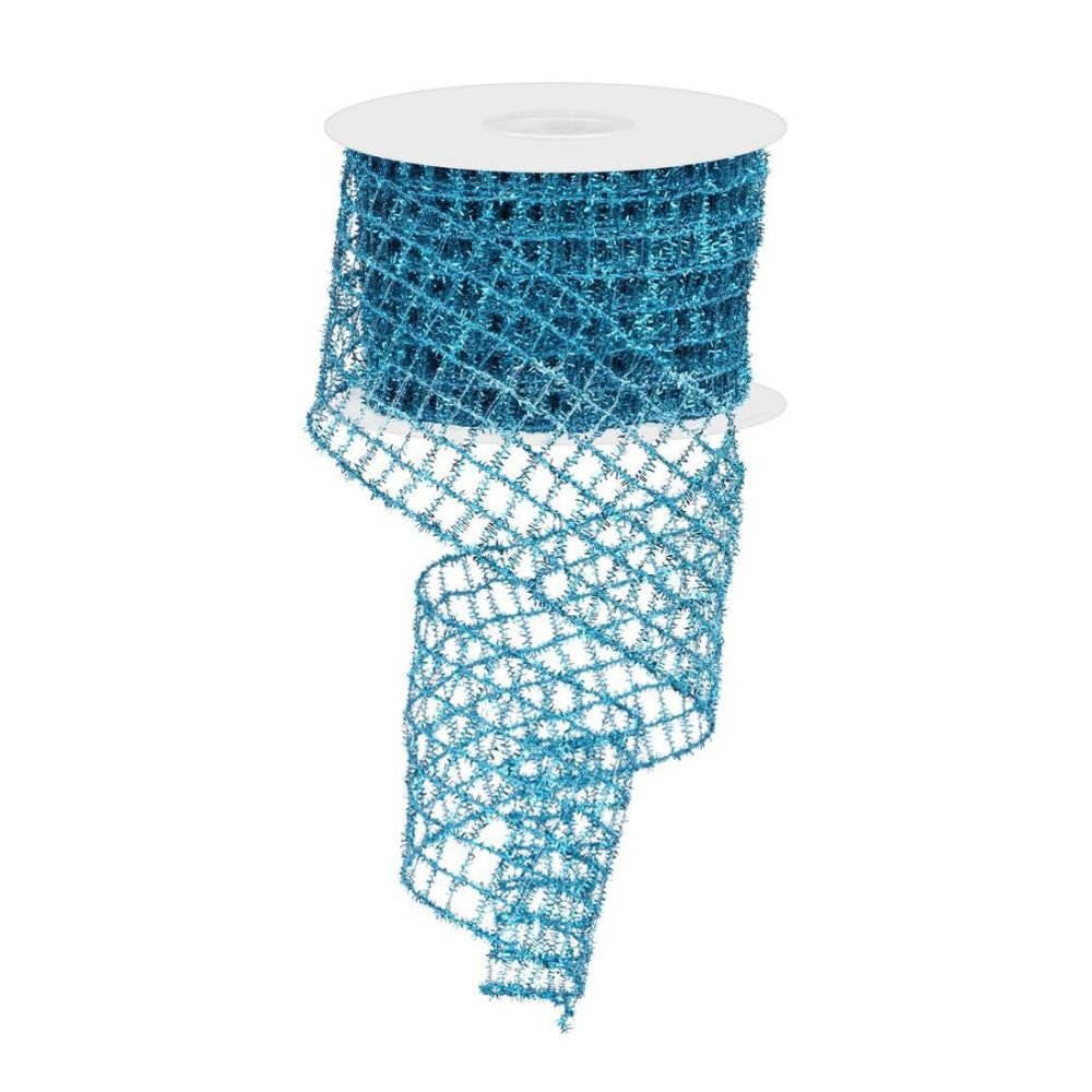 Turquoise Tinsel Ribbon - My Christmas