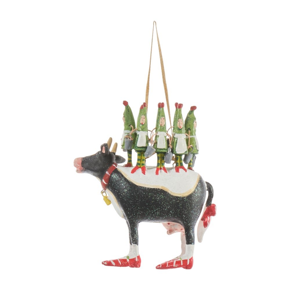 12 Days Medium - 8 Maids a Milking Ornament - My Christmas