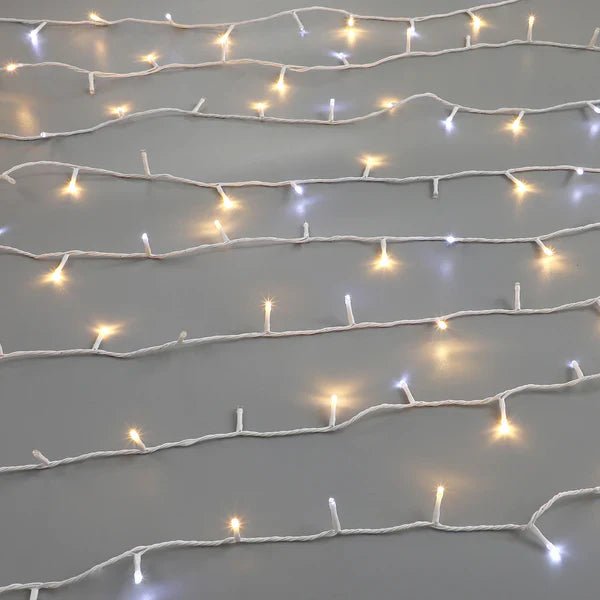 400 Sparkle LED Connectable String Light - White Cable - My Christmas