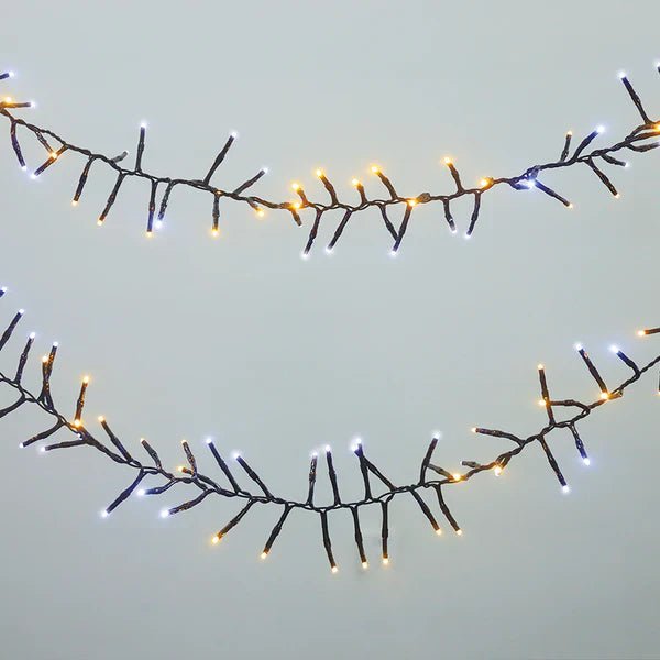 500 LED Connectable Cluster Light - Warm White + White - My Christmas