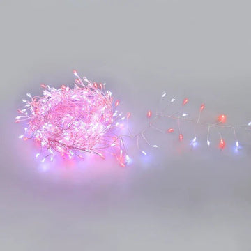 640 Micro LED Cluster Light - Red and White - My Christmas