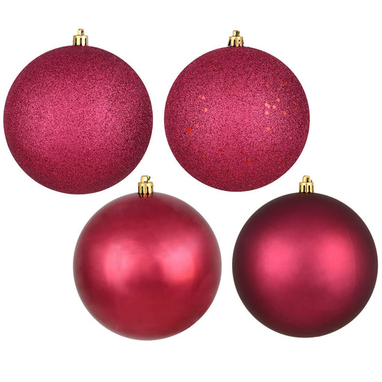 Berry Red Baubles - Various Sizes