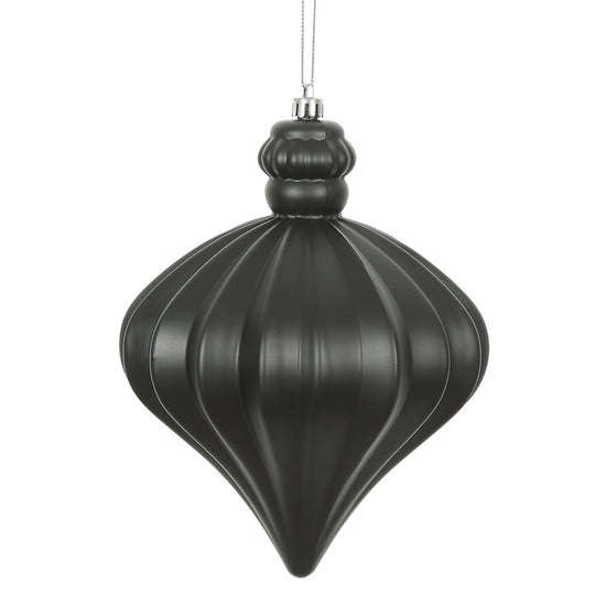 Black Matte Onion Ornament - 15cm