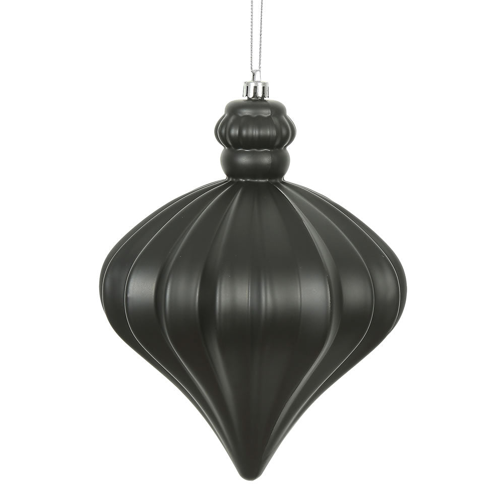 Black Matte Onion Ornament - 15cm