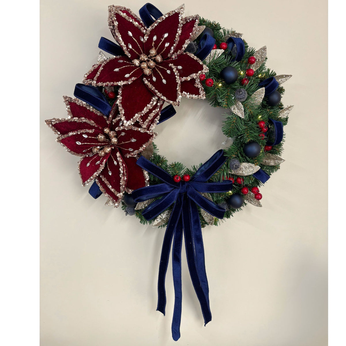 Heritage Velvet Wreath - 45cm