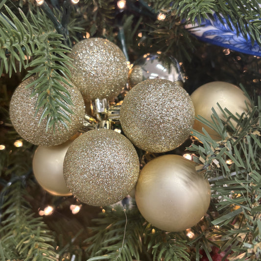 Champagne Bauble Cluster Pick - Small