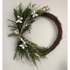 Champagne Butterfly Vine Wreath - 50cm