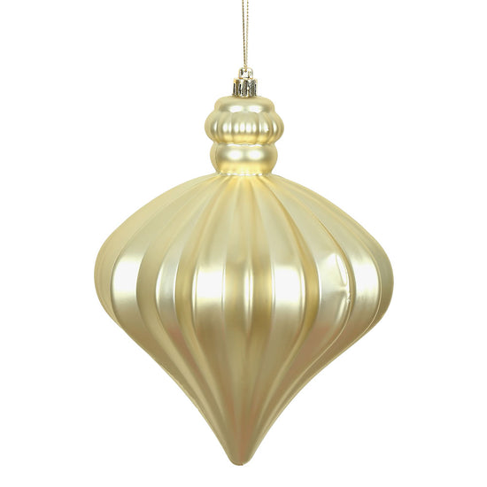 Champagne Matte Onion Ornament - 15cm