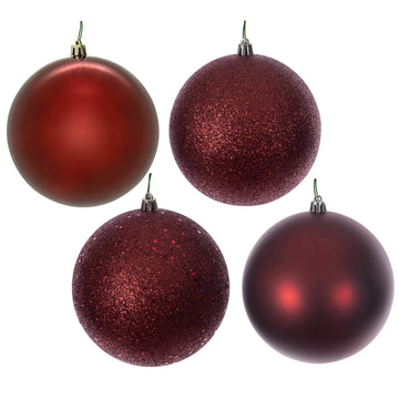 Crimson Red Baubles - Various Sizes