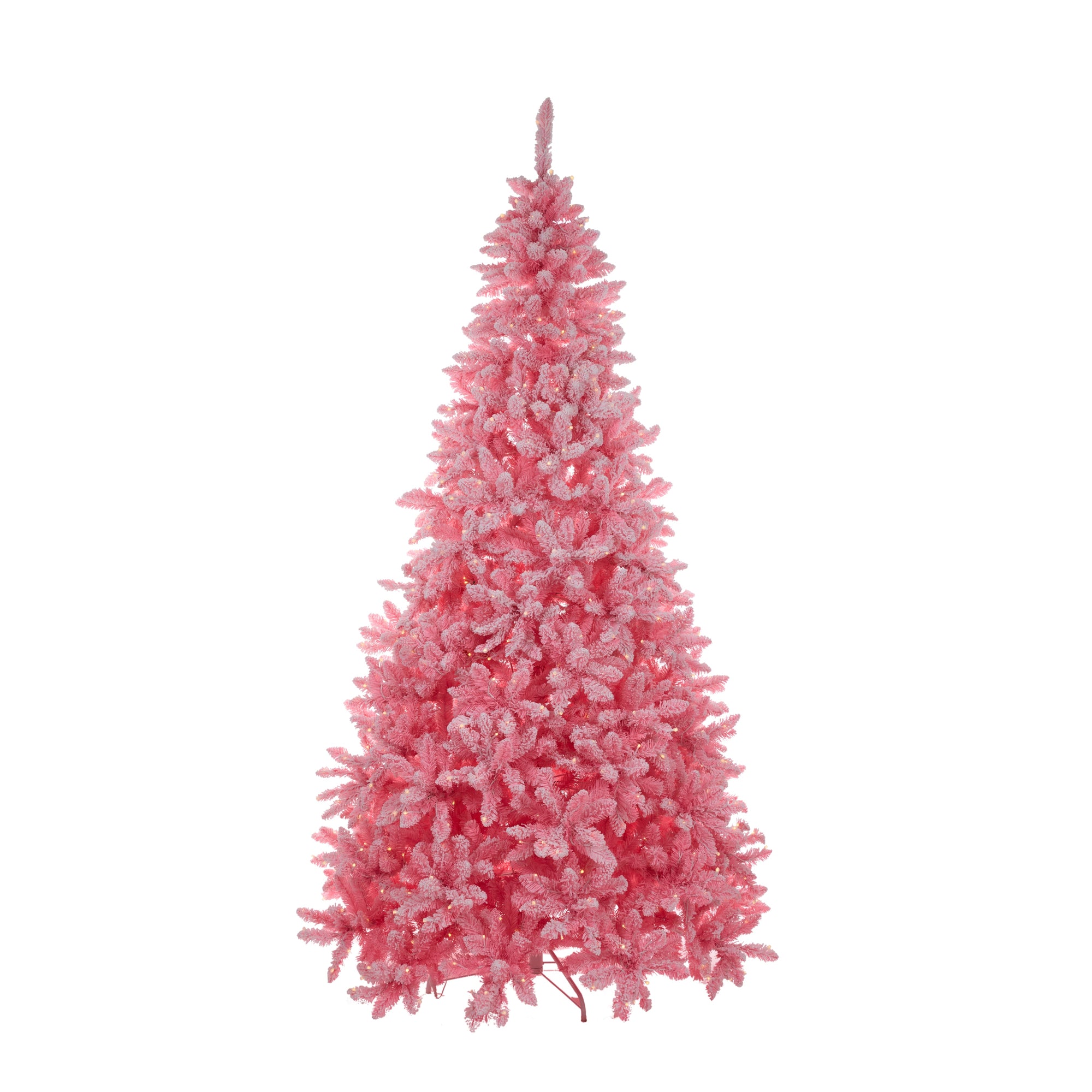 Pre-lit Frosted Pink Pine Tree - 8ft - My Christmas