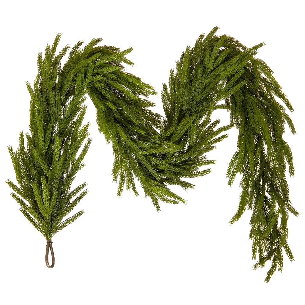 Green Norfolk Pine Garland - Various Lengths