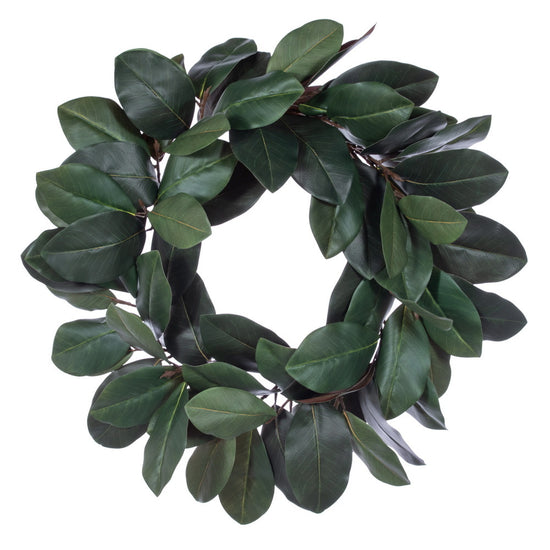Green Magnolia Leaf Wreath