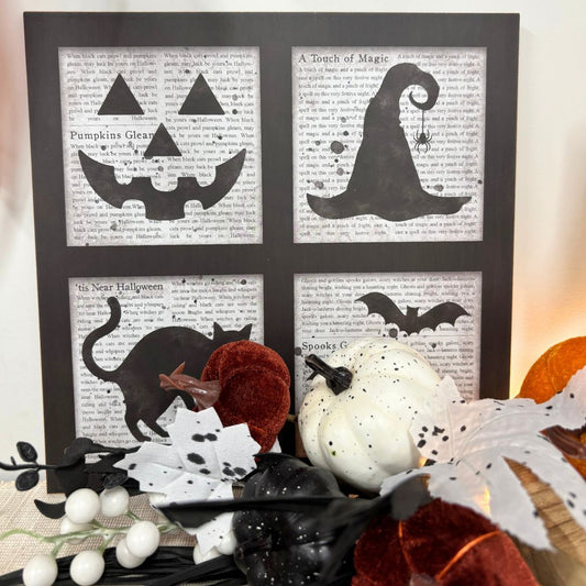 Framed Halloween Images Sign