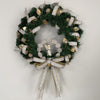 Golden Whispers Santa Wreath - 45cm