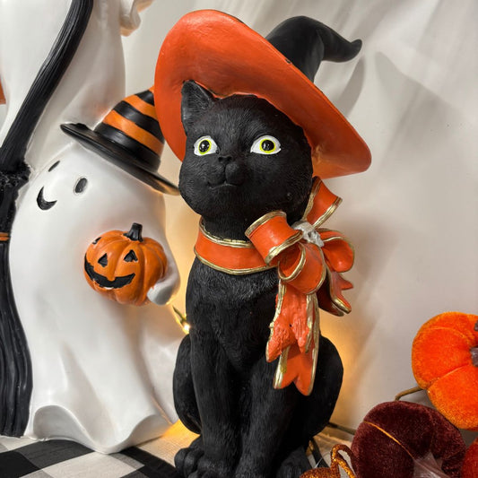 Halloween Cat With Bow