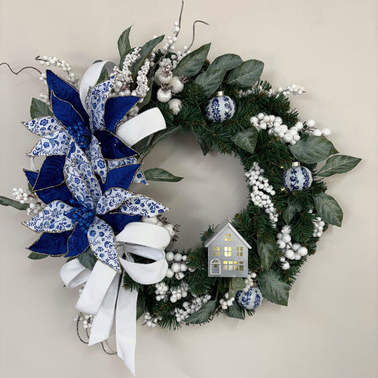 Hamptons House Wreath - 45cm