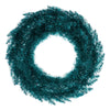 Aqua Tinsel Fir Wreath - 60cm