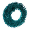 Aqua Tinsel Fir Wreath - 60cm