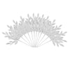 White Glitter Bay Leaf Spray