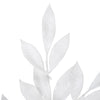 White Glitter Bay Leaf Spray