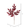 Burgundy Glitter Bay Leaf Spray