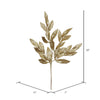 Gold Glitter Bay Leaf Spray