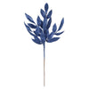 Midnight Blue Glitter Bay Leaf Spray