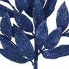 Midnight Blue Glitter Bay Leaf Spray