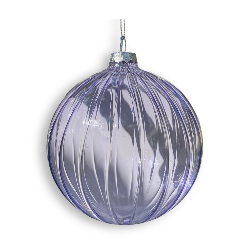 Lilac Glass Ball Ornament