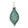 Transparent Smoky Green Glass Ornament