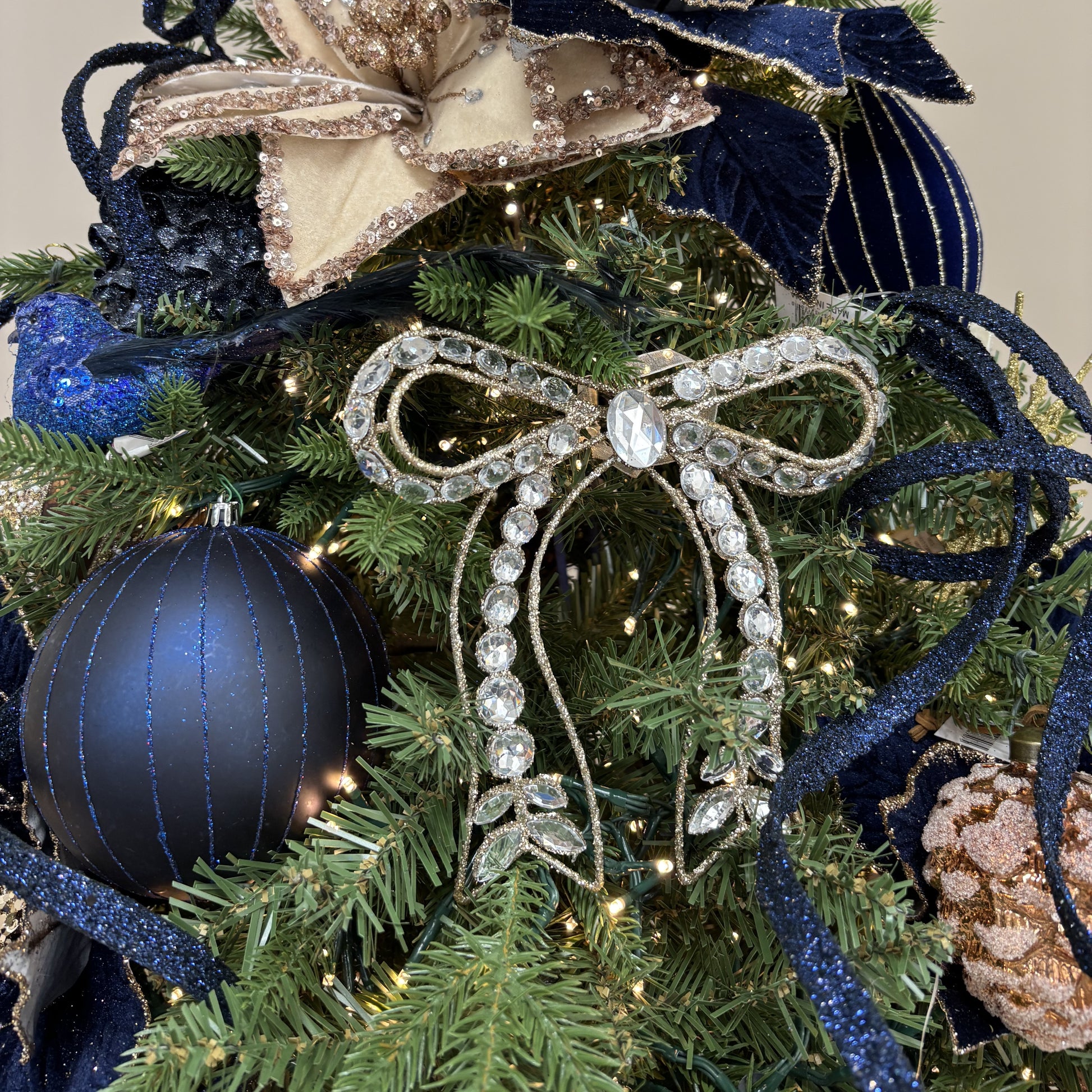 Matte Midnight Glitter Bauble